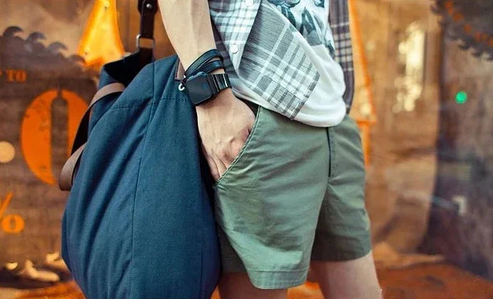 Shorts for Men with Zippers Cargo Pockets Man Short Pants Blue Cotton Loose Fashion No Logo Y2k Personalizate Korean Style Xl