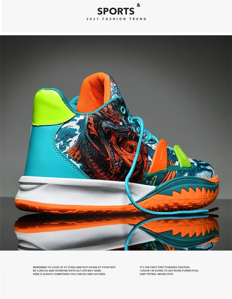 Basketball Shoes Cushion Anti Slip Sports Shoes Fitness Training Shoes Male Basketball Boots Basket Sneakers 2024 Couple Style