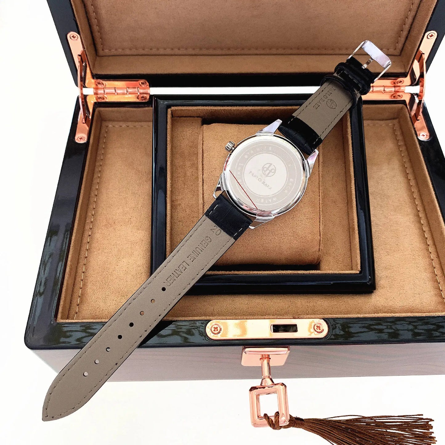 UTHAI High  Authentic Men Watch Brand Waterproof Leather Calendar Student Exam Table Male Fashion Quartz Clock Watches Has Box