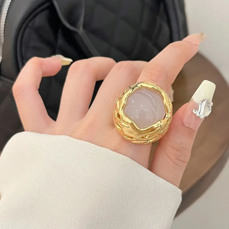 Fashion Jewelry Geometric Big Rings For Women Female Gifts Finger Accessories