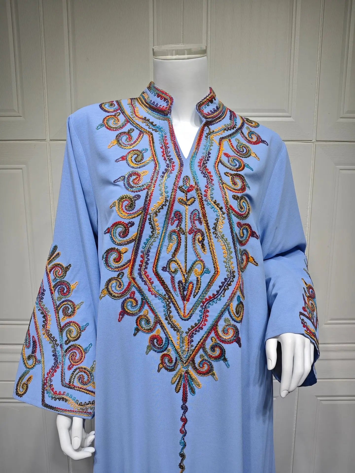 Ramadan Abaya for Women Muslim Embroidery Dress Dubai Kaftan Turkey Arab Robe Eid Djellaba Caftan Marocain Femme Jalabiya Kebaya