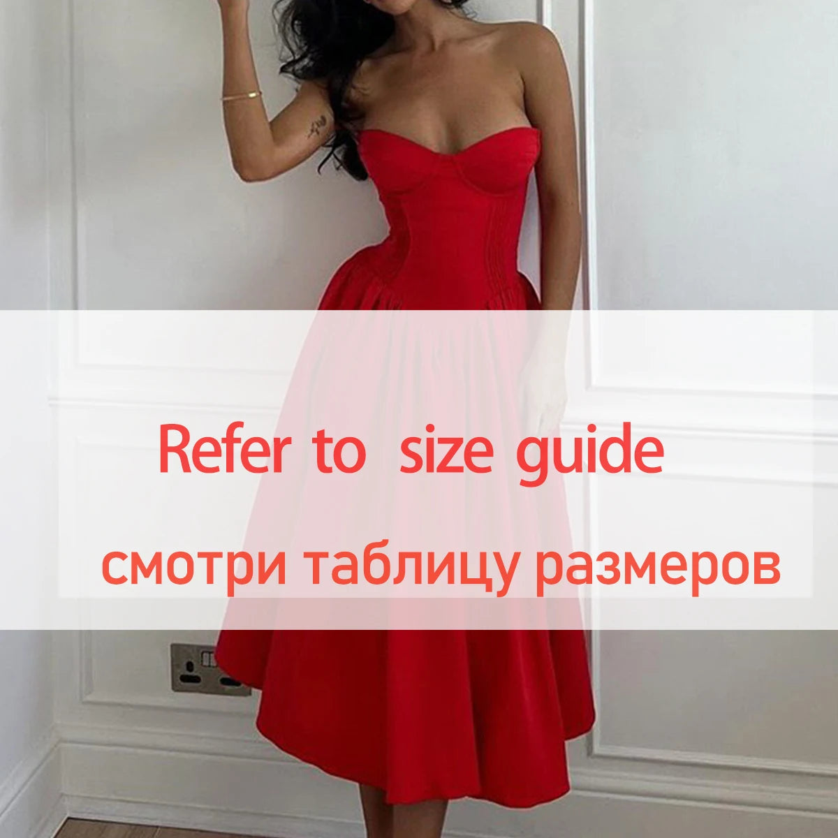 Minigmingxi 2024 Summer One-piece Dress Strapless Bodycon Dress Red Sexy Party Dresses Fashion Women's Clothing