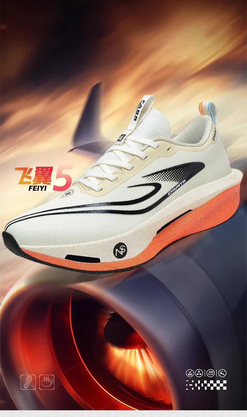 Running Shoes Men Carbon Plate Speciality Marathon Sports Breathable Lightweight Women's Comfortable Nonskid Leisure Sneakers