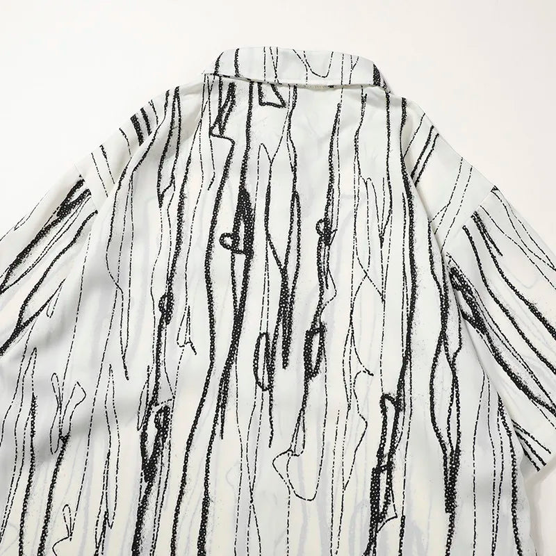 Stay Cool in Style Short Sleeve Men's Shirt Add Some Edge To Your Look with Our Short Sleeve Black Shirt for Men