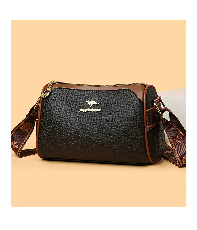 New Pillow Boston Bag Women's Soft Leather Luxury Ladies Handbag Large Capacity Fashion Versatile One Shoulder Crossbody Bag
