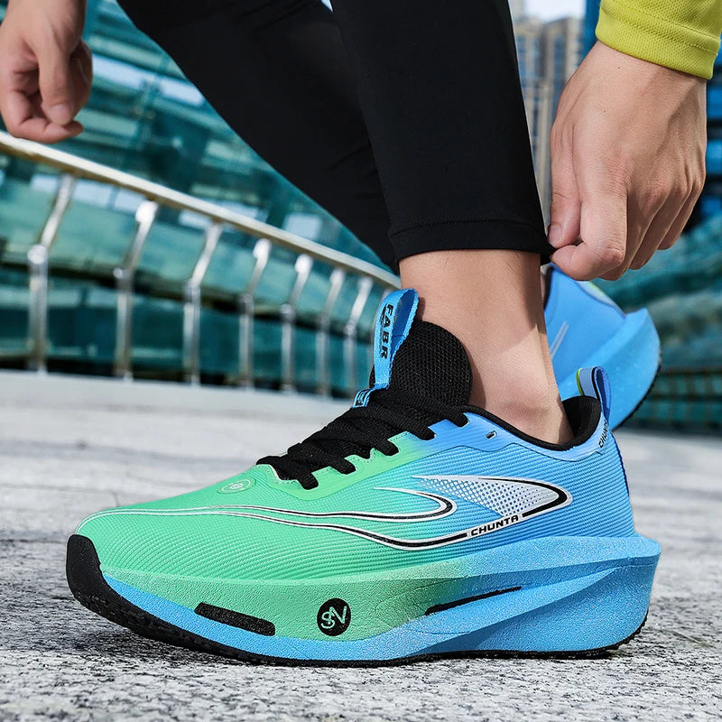 Running Shoes Men Carbon Plate Speciality Marathon Sports Breathable Lightweight Women's Comfortable Nonskid Leisure Sneakers