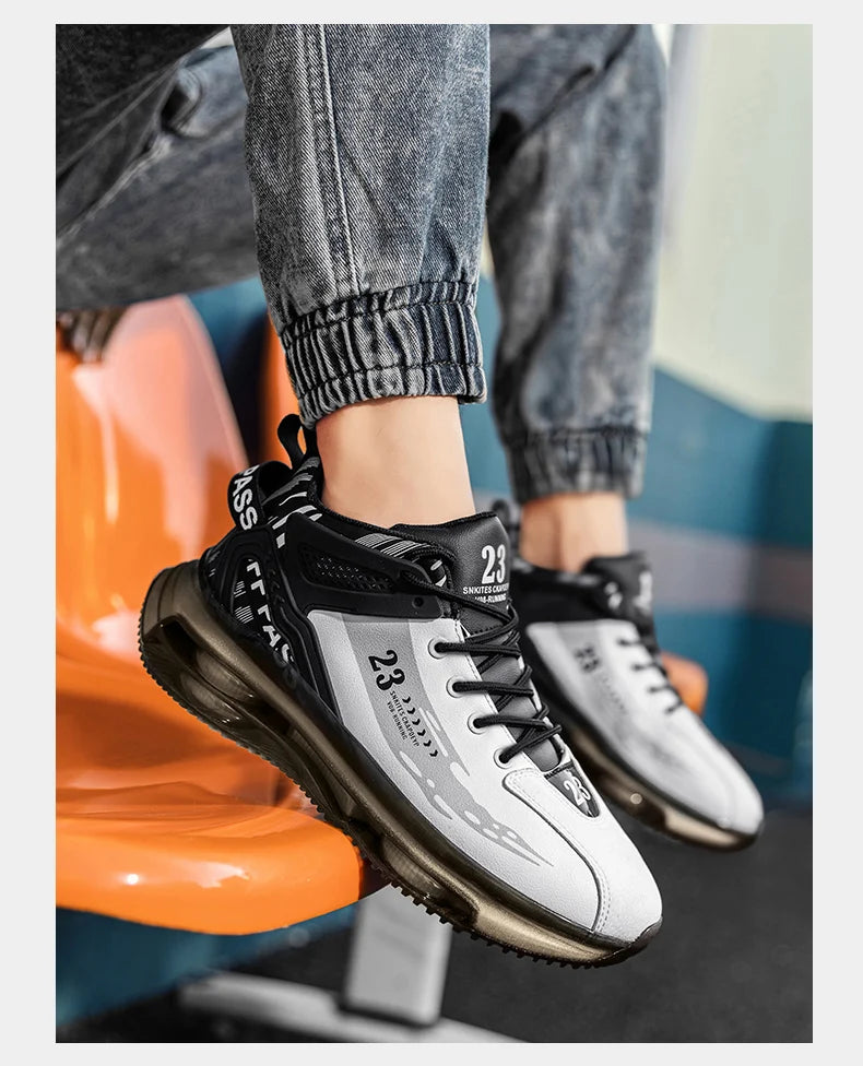 Men Sneaker Shoes Casual Sports Basketball Shoes for Men High Top Male Running Shoes Walking Style Shoes Fashion Footwear