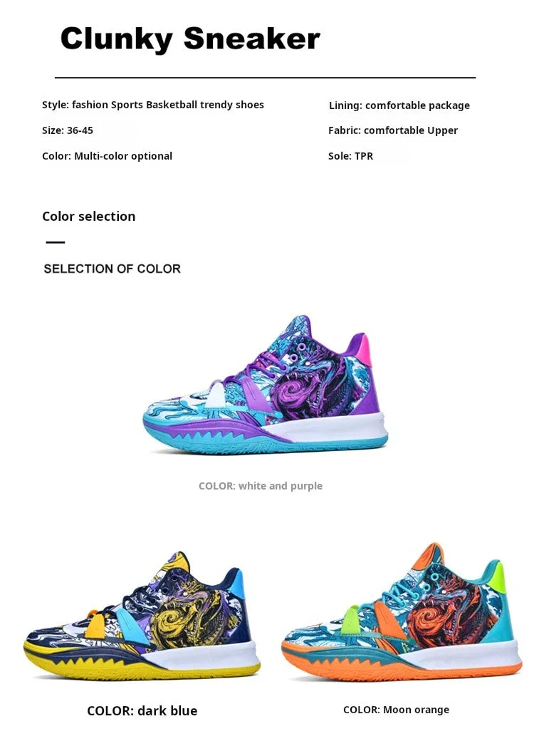 Basketball Shoes Cushion Anti Slip Sports Shoes Fitness Training Shoes Male Basketball Boots Basket Sneakers 2024 Couple Style