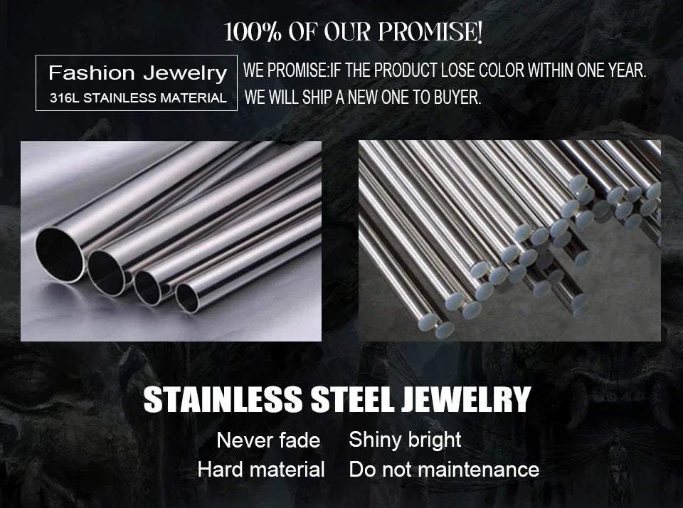 Punk Vintage Square Red Stone Signet Rings For Men Women Stainless Steel Nordic Vikings Knot Rune Ring Fashion Jewelry Wholesale