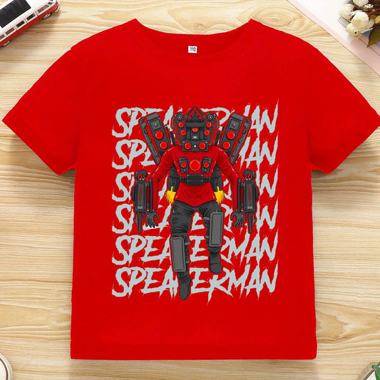 Kids T Shirts Game Skibidi Toilet Children Clothing Boys Cartoon Speakerman T-shirt Summer Casual Short Sleeve Tee Girls Tops