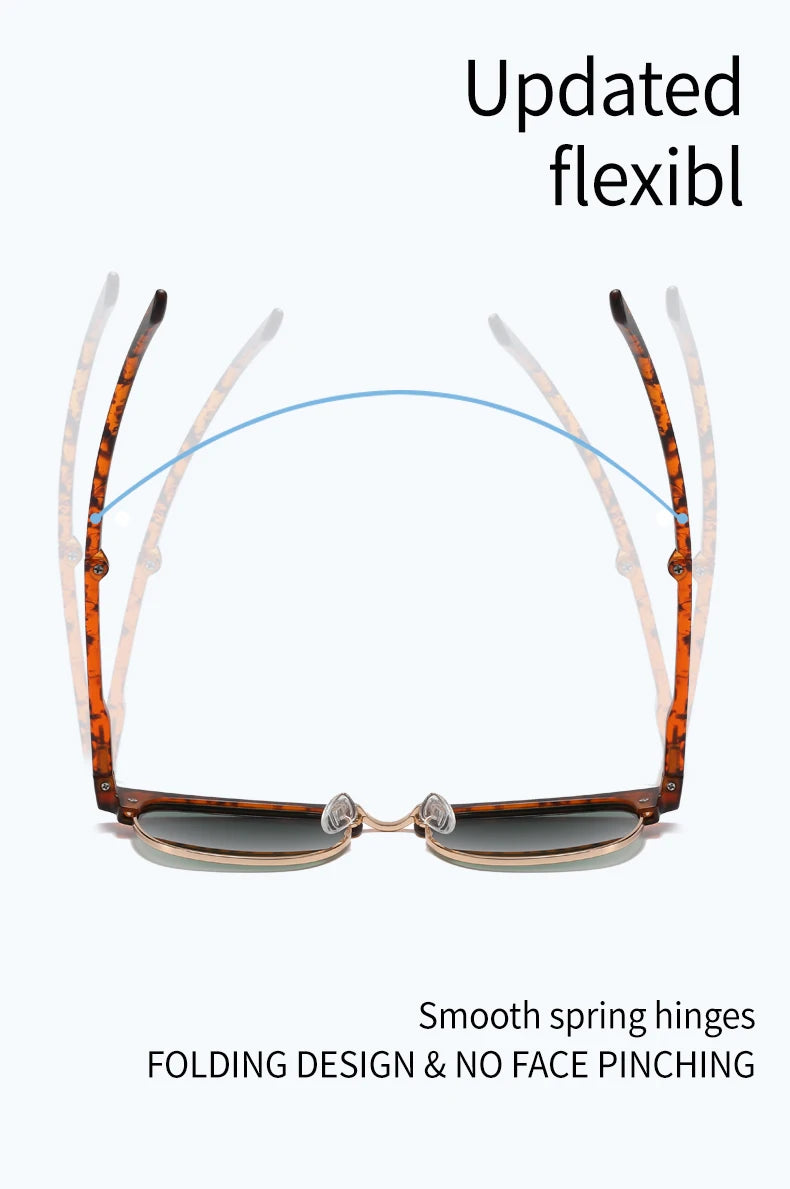 Folding HD Polarized Men Women Sunglasses Designer Club Brand Folded Driving Sun Glasses Blinded DroppShipping Master Shades