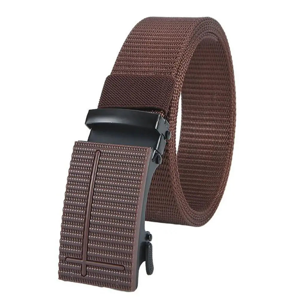 Men Nylon Belt Alloy Buckle Breathable Elastic Belts Men Cowboy Designer Belt Outdoor Casual Tactical Waistbelt Gifts