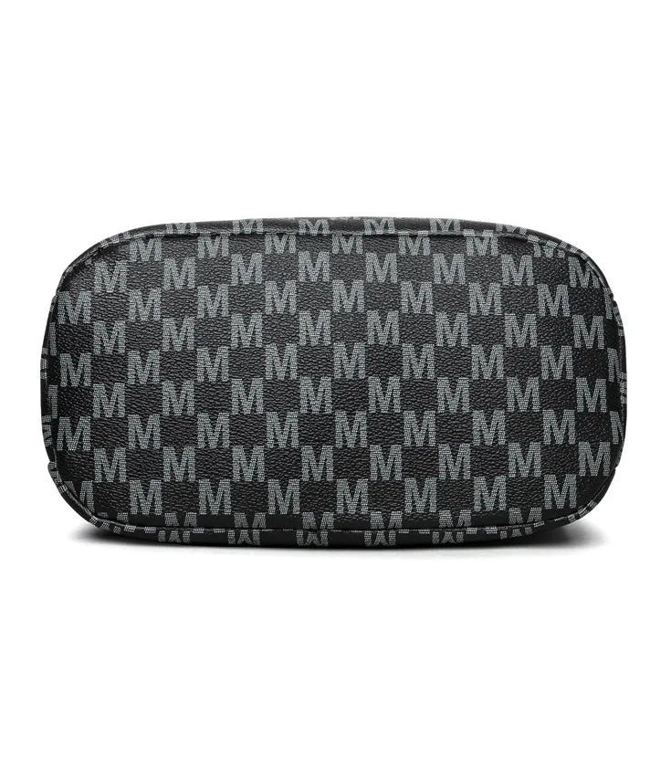 Synthetic Faux Leather Shoulder Bag For Women Retro Crossbody Bag with Golden "M" Monogram, Purse Work, Travel, Parties & Gifts