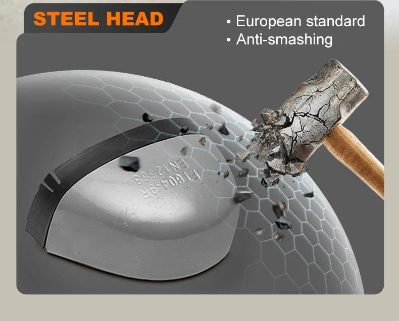 Work Sneakers for Men Safety Shoes Anti-smash Anti puncture Indestructible Shoes Breathable comfort Steel Toe Protection Shoes