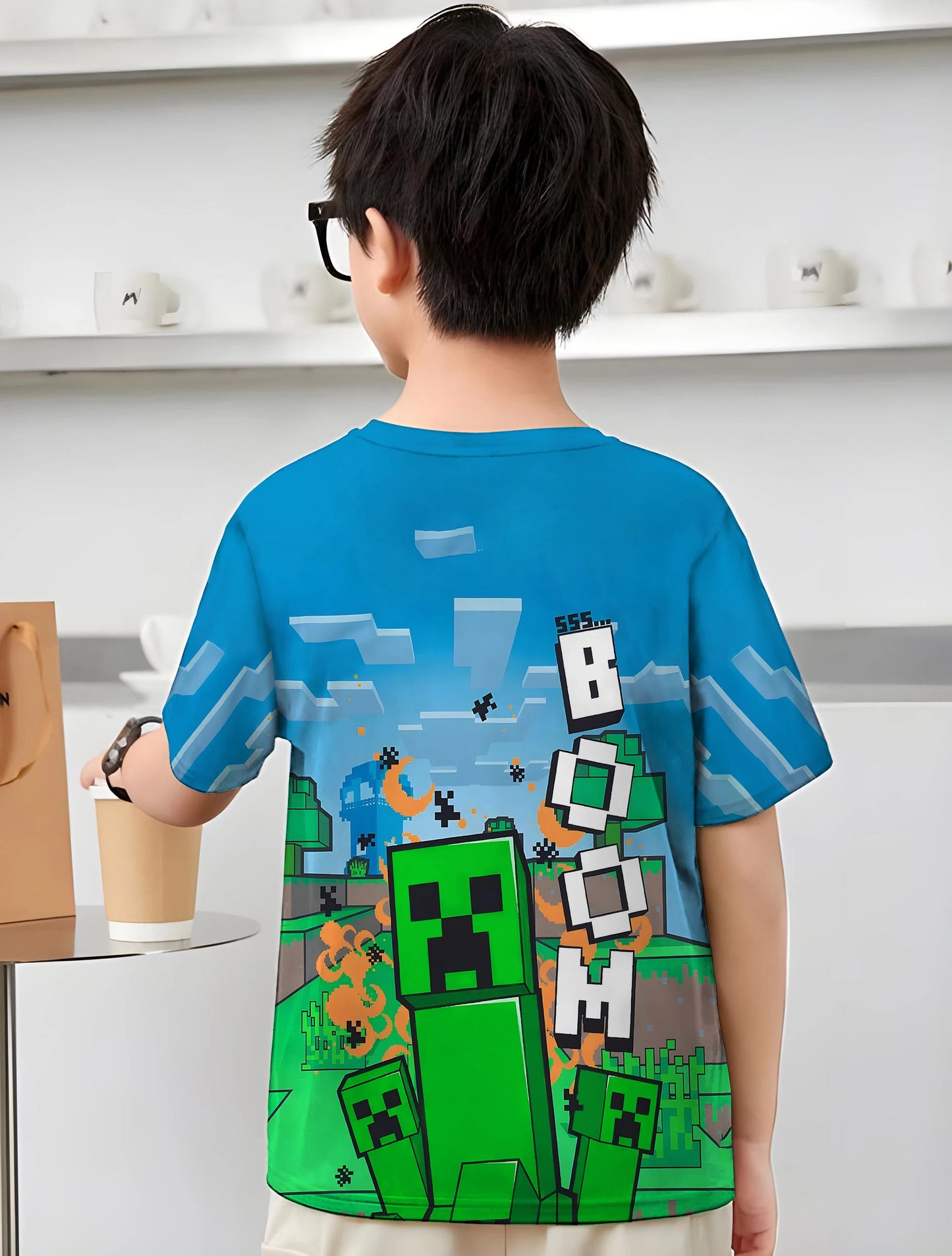 T-shirts for Children Hot Game Print Kids Summer Clothes Clothing Boy Child Tee Shirt Children's Boy's Clothing Boys Wear Tops