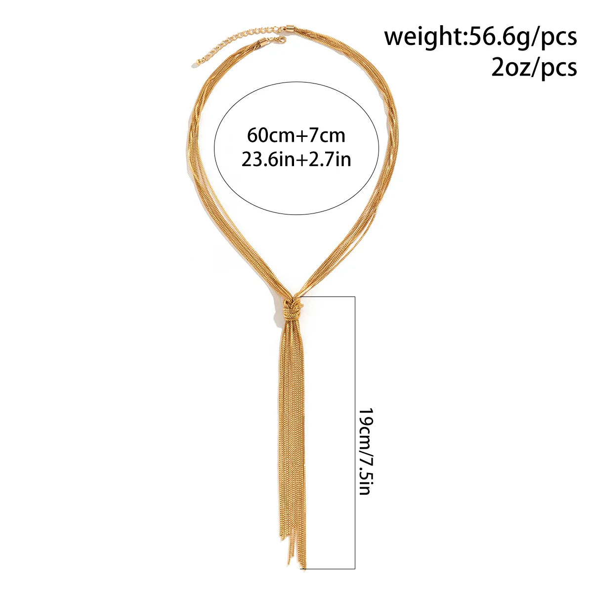 Long Chain Knotted Necklace for Women Trendy Charms Tassels Necklaces 2023 Fashion Wedding Neck Jewelry Accessories Female Girls