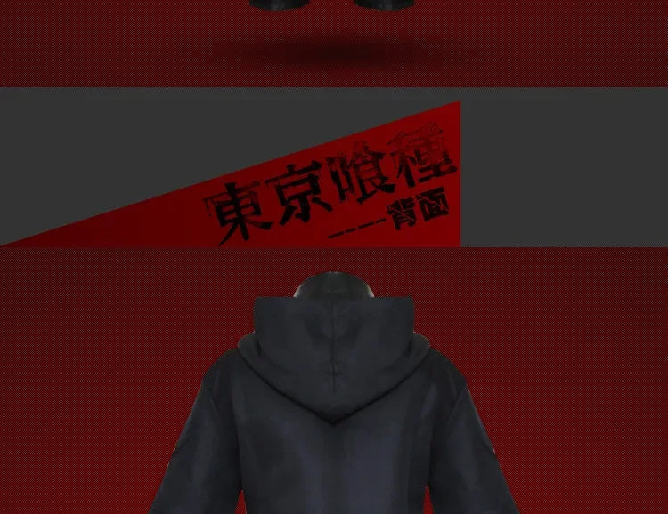 2025halloweenTakGhoul Anime Cosplay Costumes pour hommes, veste à capuche, pantalon, short, ensemble complet de tenues, perruque