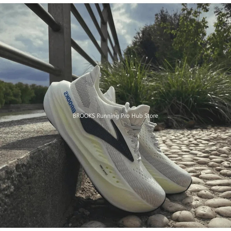 Original Brooks Men's Running Shoes Glycerin MaxMesh Breathable Design Non-slip Cushioned Women’s Casual Sneakers 1104471D026