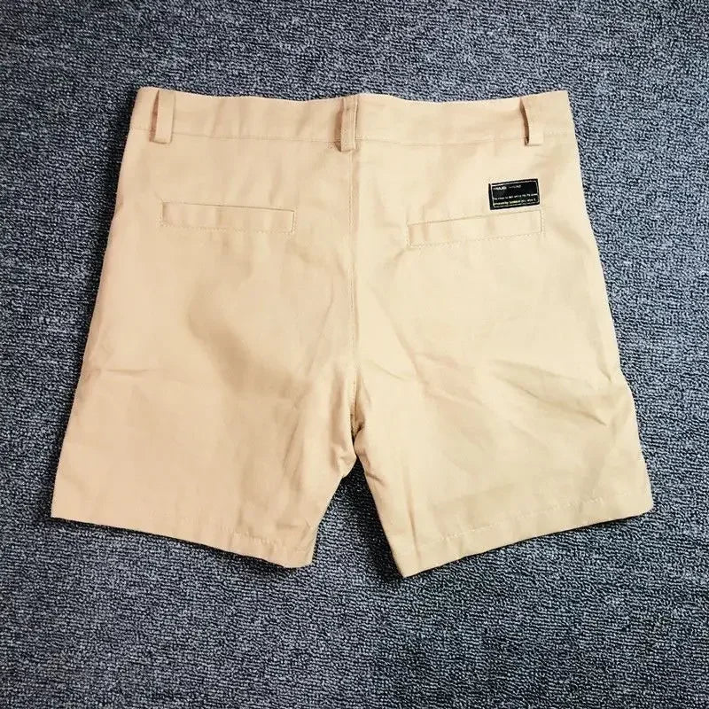 Shorts for Men with Zippers Cargo Pockets Man Short Pants Blue Cotton Loose Fashion No Logo Y2k Personalizate Korean Style Xl