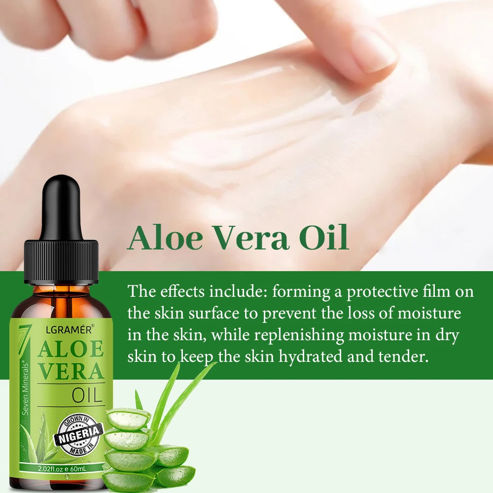 Aloe Facial Moisturizing Oil Keeps Skin Moist Tender Smooth Deeply Penetrates Improves Skin Texture Skin Care Essence