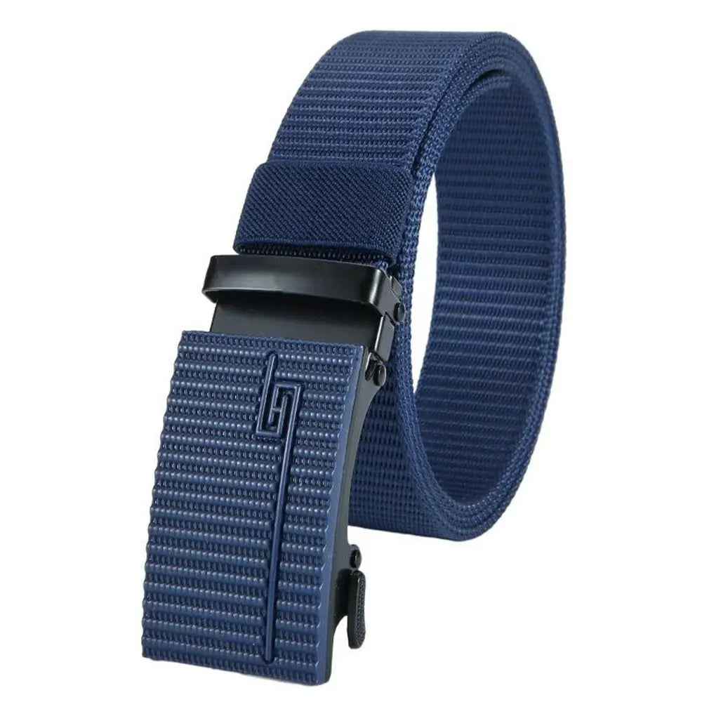 Men Nylon Belt Alloy Buckle Breathable Elastic Belts Men Cowboy Designer Belt Outdoor Casual Tactical Waistbelt Gifts