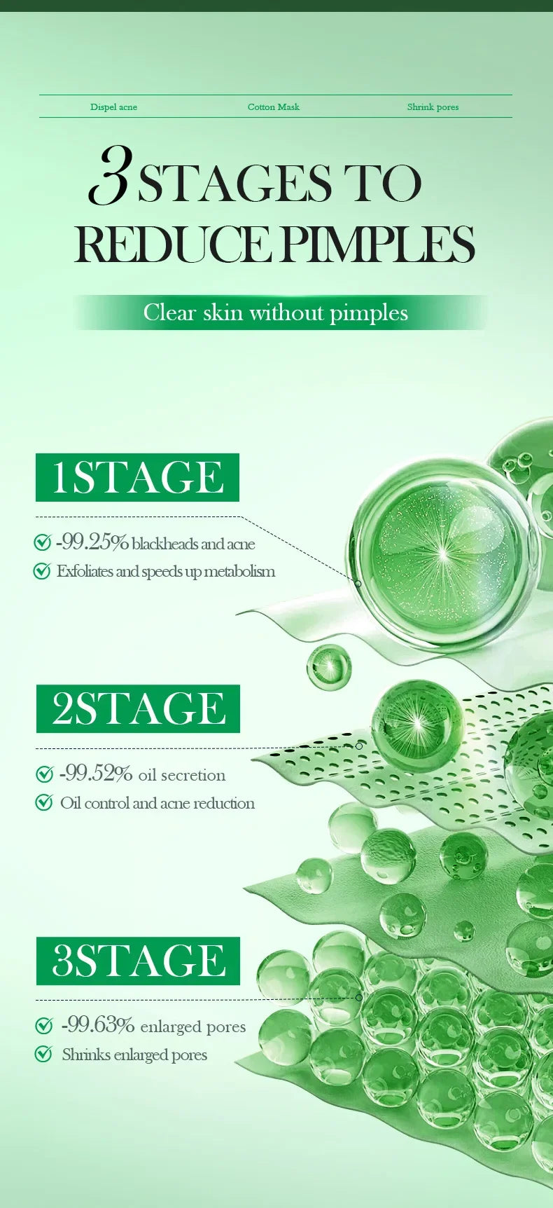 Salicylic Acid Cleansing Essence Lotion Moisturizing and Hydrating Face Cream Acne Amino Acid Skin Care Series