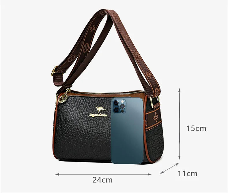 New Pillow Boston Bag Women's Soft Leather Luxury Ladies Handbag Large Capacity Fashion Versatile One Shoulder Crossbody Bag