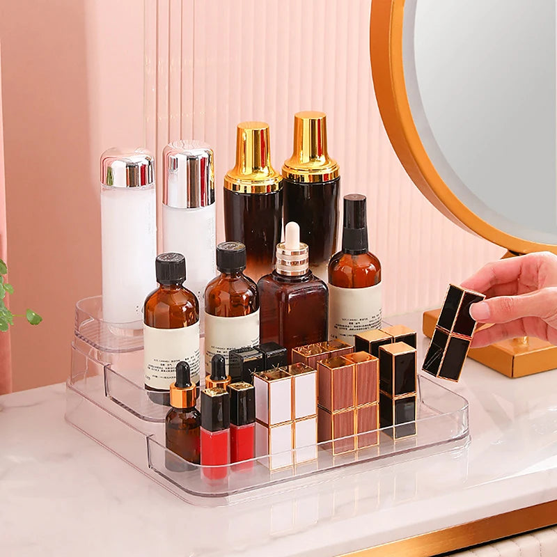 Desktop Perfume Shelf Bathroom Makeup Organizer Perfume Aromatherapy Organizer Skin Care Product Storage Rack Organizer