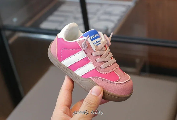 Autumn Winter Children's Casual Shoes Girls' Sneakers Fashion Children's Breathable Running Soft Shoes Size 22-31 Toddler 3Color