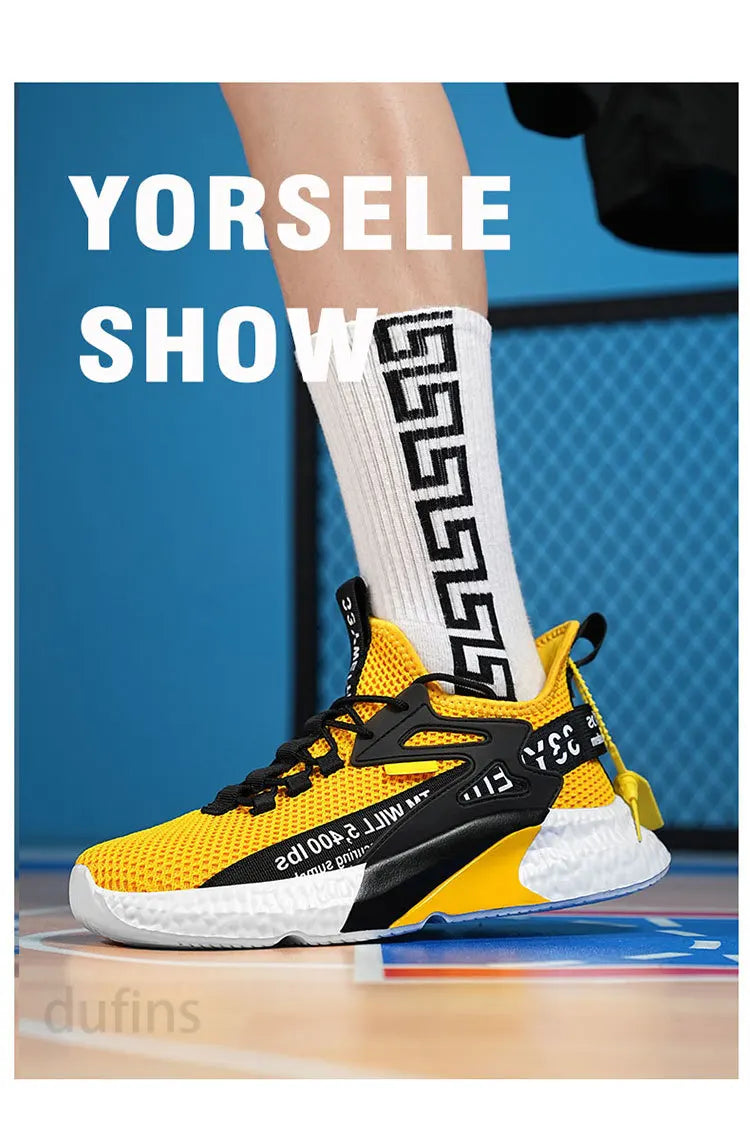 Men's new shoes sneakers light casual fashion running elastic leisure outdoor mesh summer sports tennis man walking 2025 size