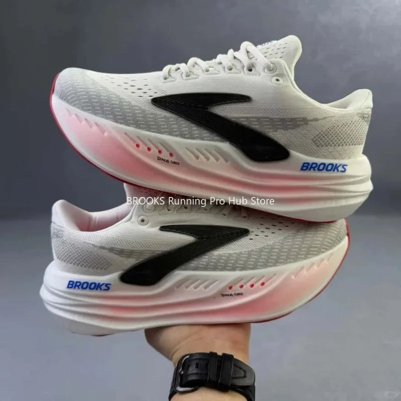 Original Brooks Men's Running Shoes Glycerin MaxMesh Breathable Design Non-slip Cushioned Women’s Casual Sneakers 1104471D026