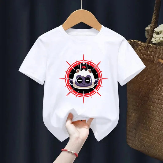 Kids Summer Girls & Boys Funny Tshirt Children Print Cartoon Cult of The Lamb T-shirt Fashion Casual Baby Clothes