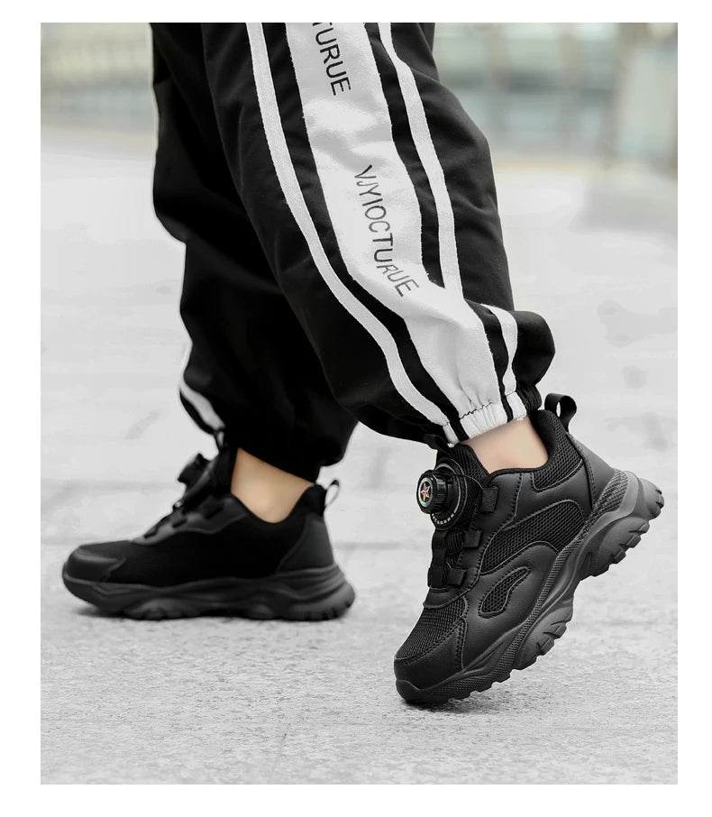 Kids Shoes Boy Casual Sneakers Platform Comfortable Black White Child School Sports Tenis Boy Shoes Children's Basketball Shoes