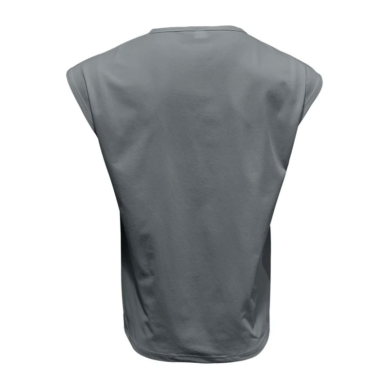 Men's Wear New Sleeveless T-shirt Men's Summer Leisure Sports Loose fitting Men's Short  vest sir