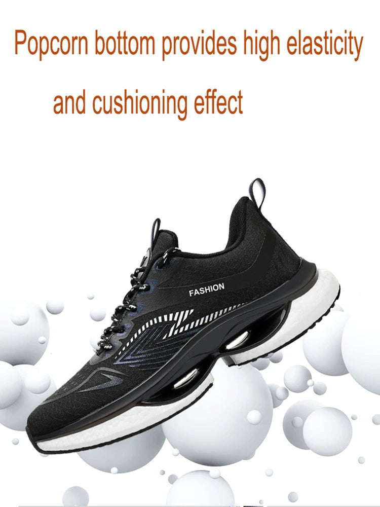 Air Cushion Carbon Plate Sports Running Shoes Men Breathable Lightweight Women's Comfortable Athletic Nonskid Sneakers