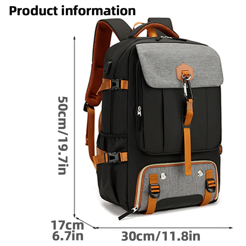 Backpack for men, large capacity travel bag, outdoor waterproof luggage bag, business trip hiking bag, student backpack, backpac
