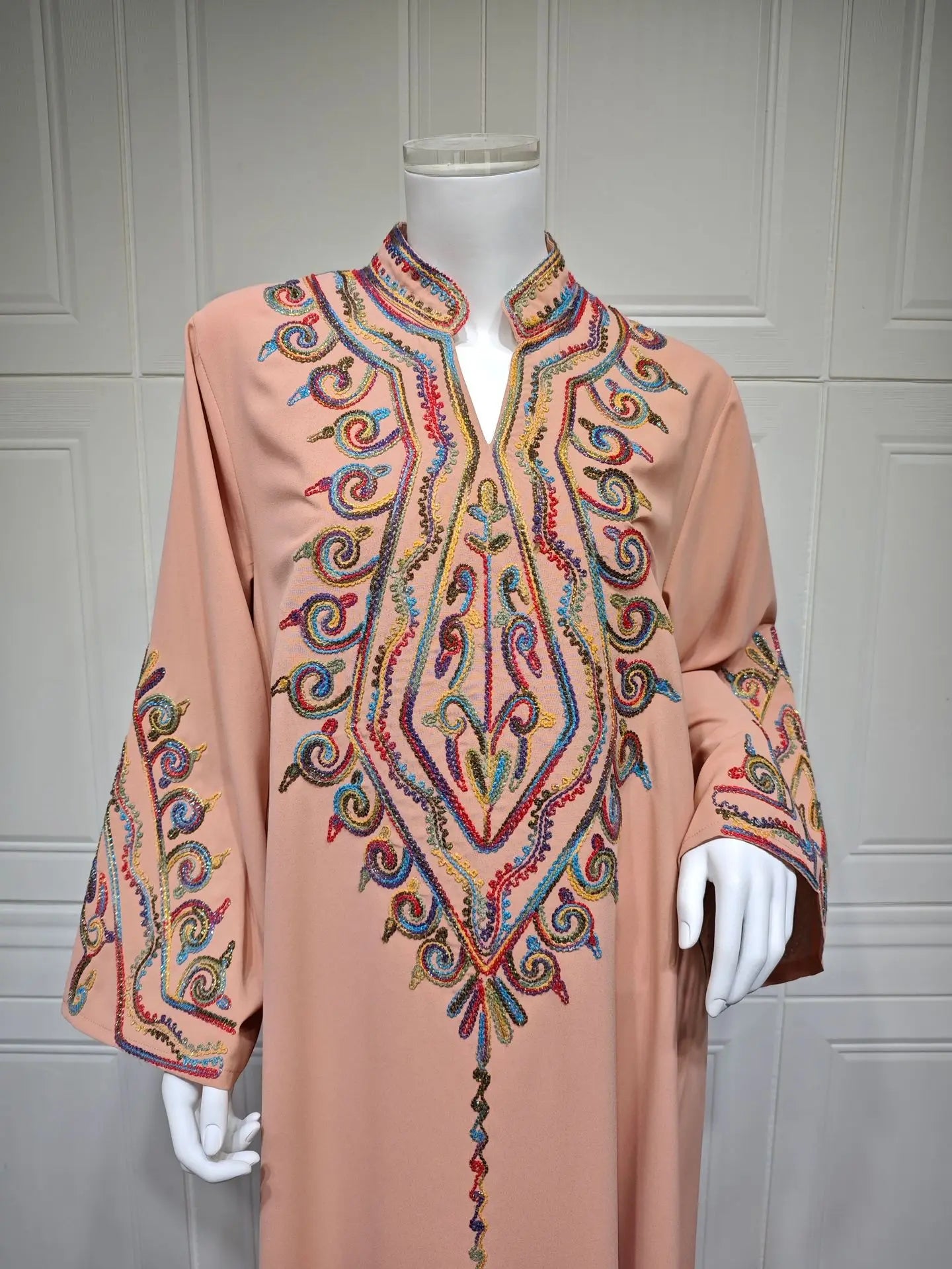 Ramadan Abaya for Women Muslim Embroidery Dress Dubai Kaftan Turkey Arab Robe Eid Djellaba Caftan Marocain Femme Jalabiya Kebaya