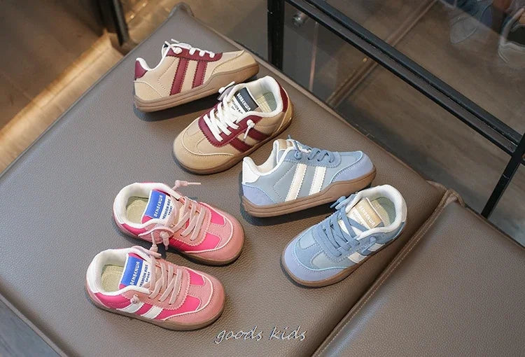 Autumn Winter Children's Casual Shoes Girls' Sneakers Fashion Children's Breathable Running Soft Shoes Size 22-31 Toddler 3Color