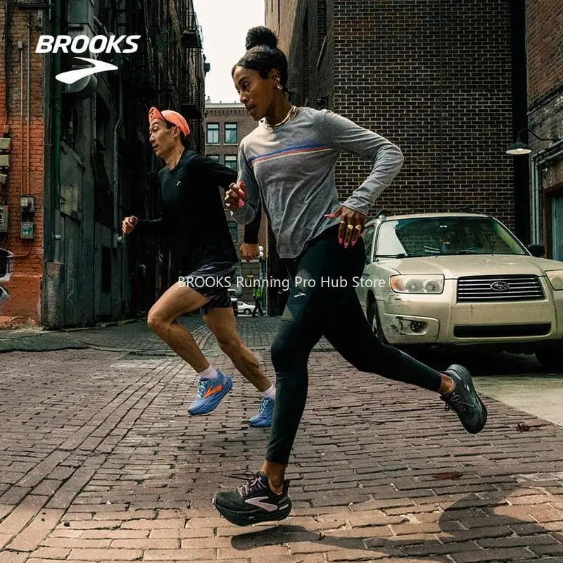 Original Brooks Men's Running Shoes Glycerin MaxMesh Breathable Design Non-slip Cushioned Women’s Casual Sneakers 1104471D026