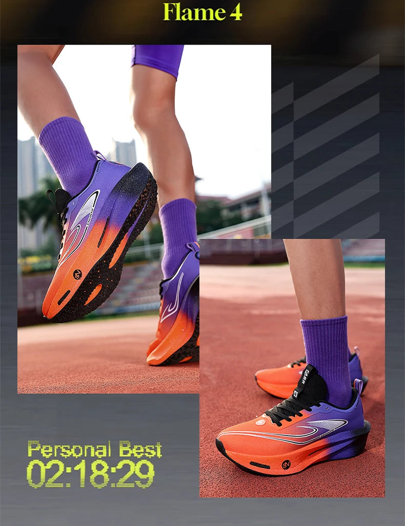 Running Shoes Men Carbon Plate Speciality Marathon Sports Breathable Lightweight Women's Comfortable Nonskid Leisure Sneakers