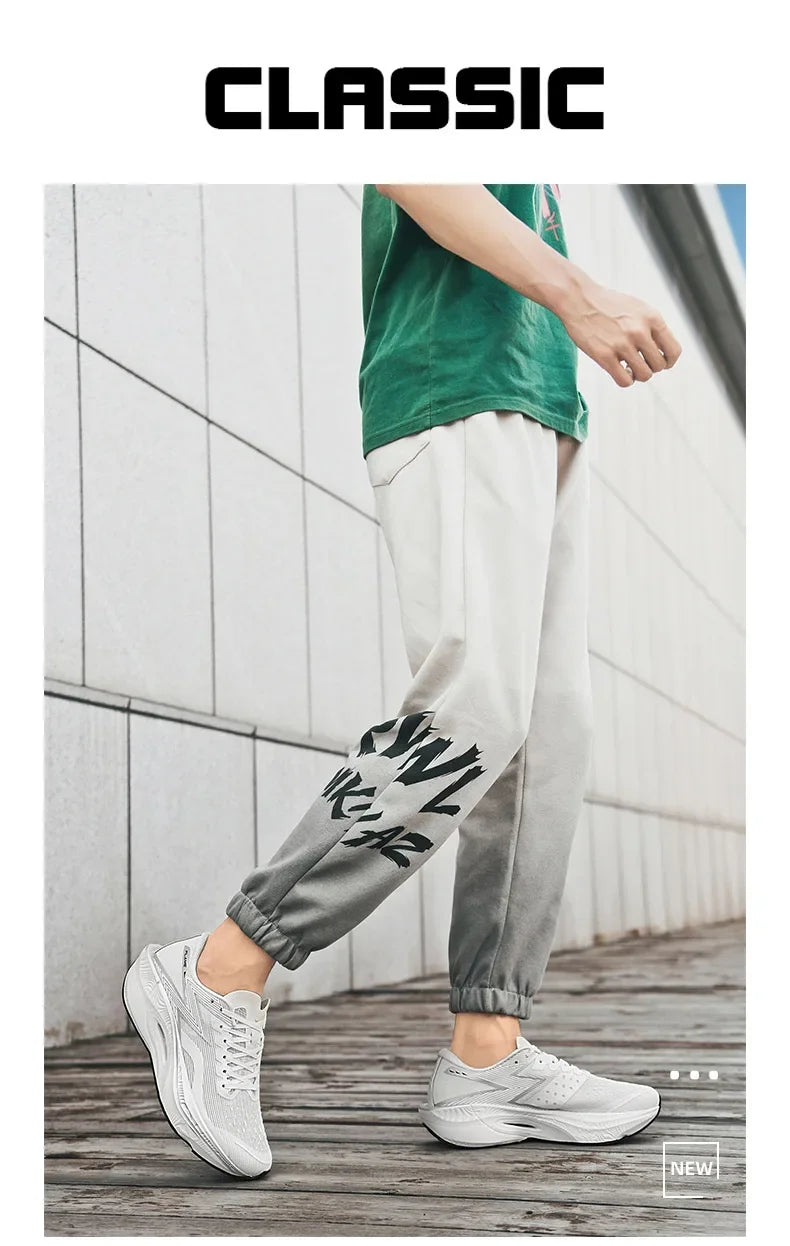 Marathon Air Cushion Carbon Plate Sports Running Shoes Men Breathable Lightweight Women's Comfortable Athletic Nonskid Sneakers