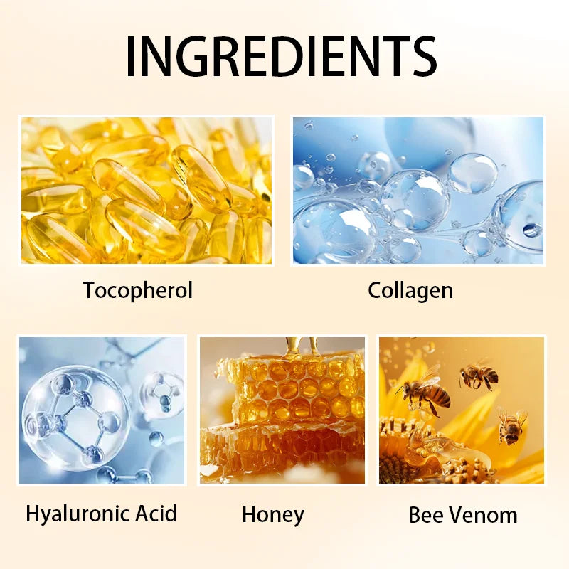 Bee Vemon Instant Facial Lifting Cream - Firms and Firms Skin, Smoothes Fine Lines and Wrinkles |   All Skin Types