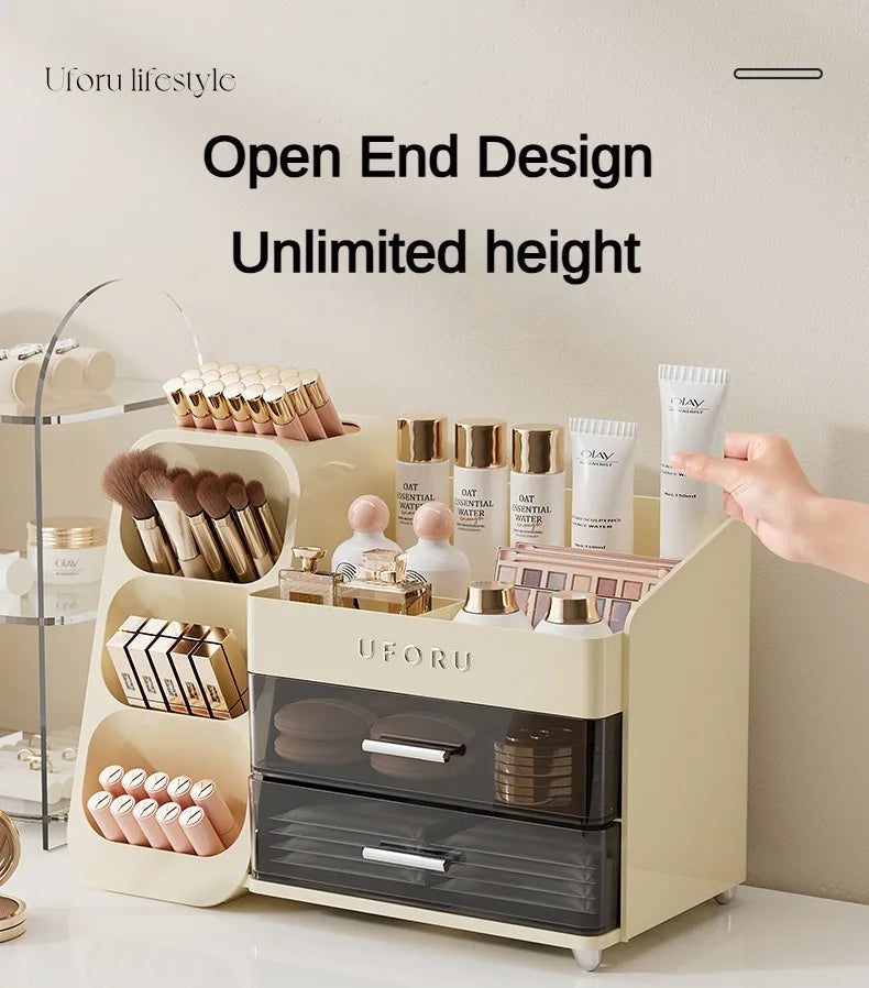 Makeup Organizer with Drawers for Vanity Spacious Cosmetic Display Case ,Perfect Storage Solution for Beauty Essential