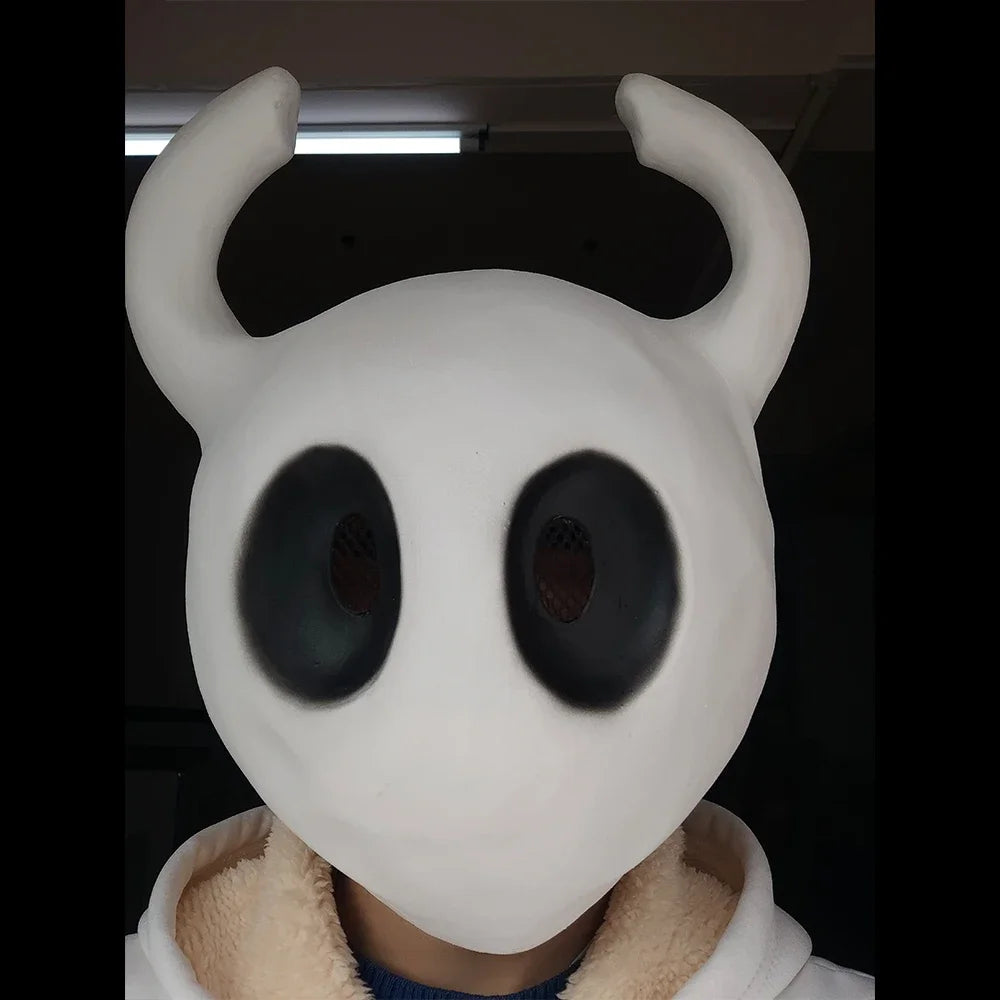 Party Prop Hollow Knight Mask Game Cosplay Latex Helmet Halloween Novelty Lovely Costume Dress Up Adventure
