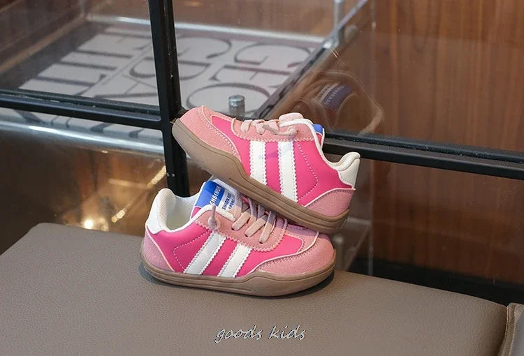 Autumn Winter Children's Casual Shoes Girls' Sneakers Fashion Children's Breathable Running Soft Shoes Size 22-31 Toddler 3Color