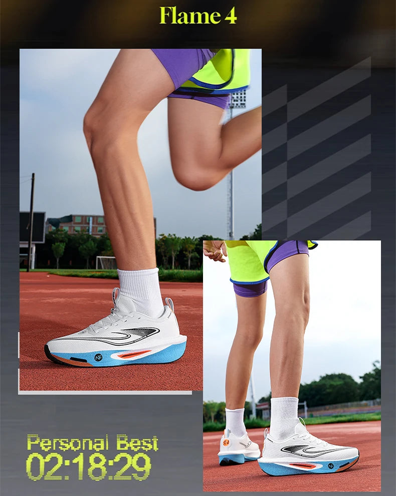 Running Shoes Men Carbon Plate Speciality Marathon Sports Breathable Lightweight Women's Comfortable Nonskid Leisure Sneakers