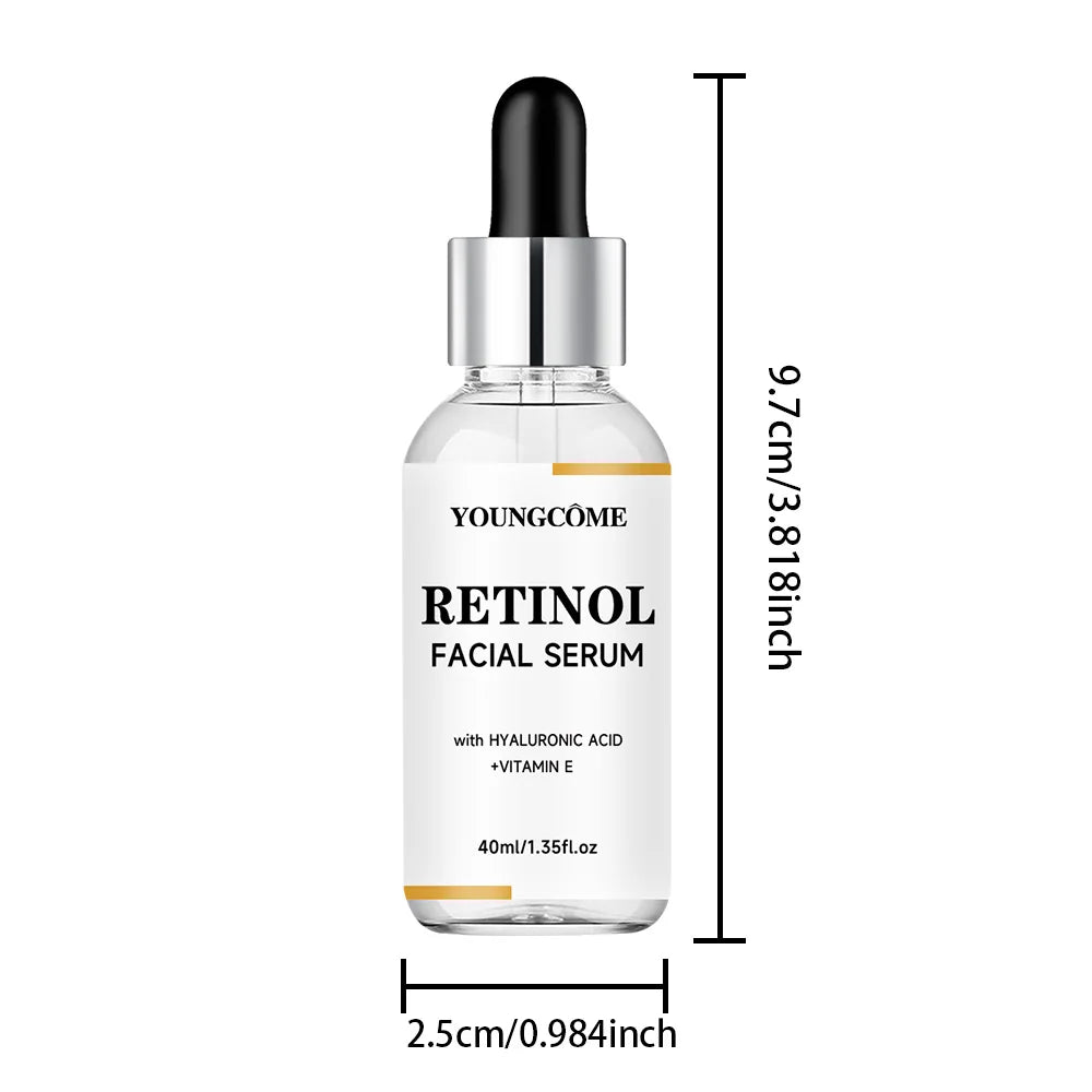 YOUNGCOME RETINOL FACIAL SERUM Vitamin CHyaluronic Acid Retinol Serum for Face Firms Tightens Serum Brightening Hydrating Face