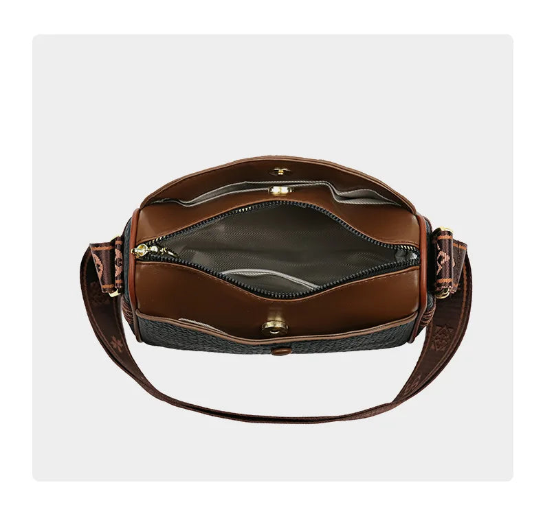 New Pillow Boston Bag Women's Soft Leather Luxury Ladies Handbag Large Capacity Fashion Versatile One Shoulder Crossbody Bag