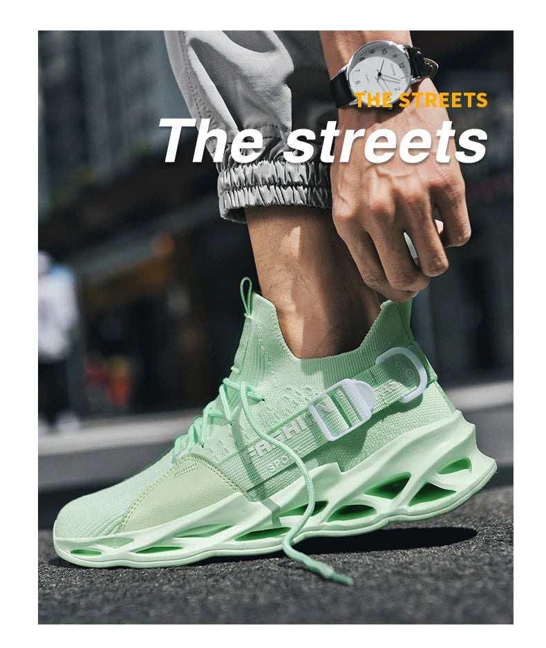 Sneakers Men Mesh Breathable Casual Men Shoes Unisex Light Soft Thick Sole Hole Couple Shoes Athletic Sneakers Women Shoes