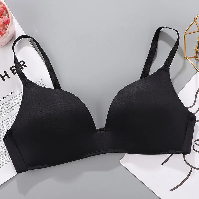 Women Seamless Bra Sexy No Wire Push Up Underwear Girls Students Breathable Thin 12 Colors Bras Female's Bra Breathable Gathered